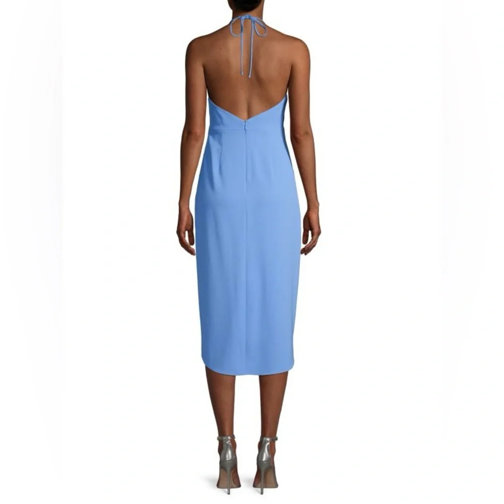 Alice & Olivia Blue Halter Kristy Dress size 12 - Picture 5 of 16